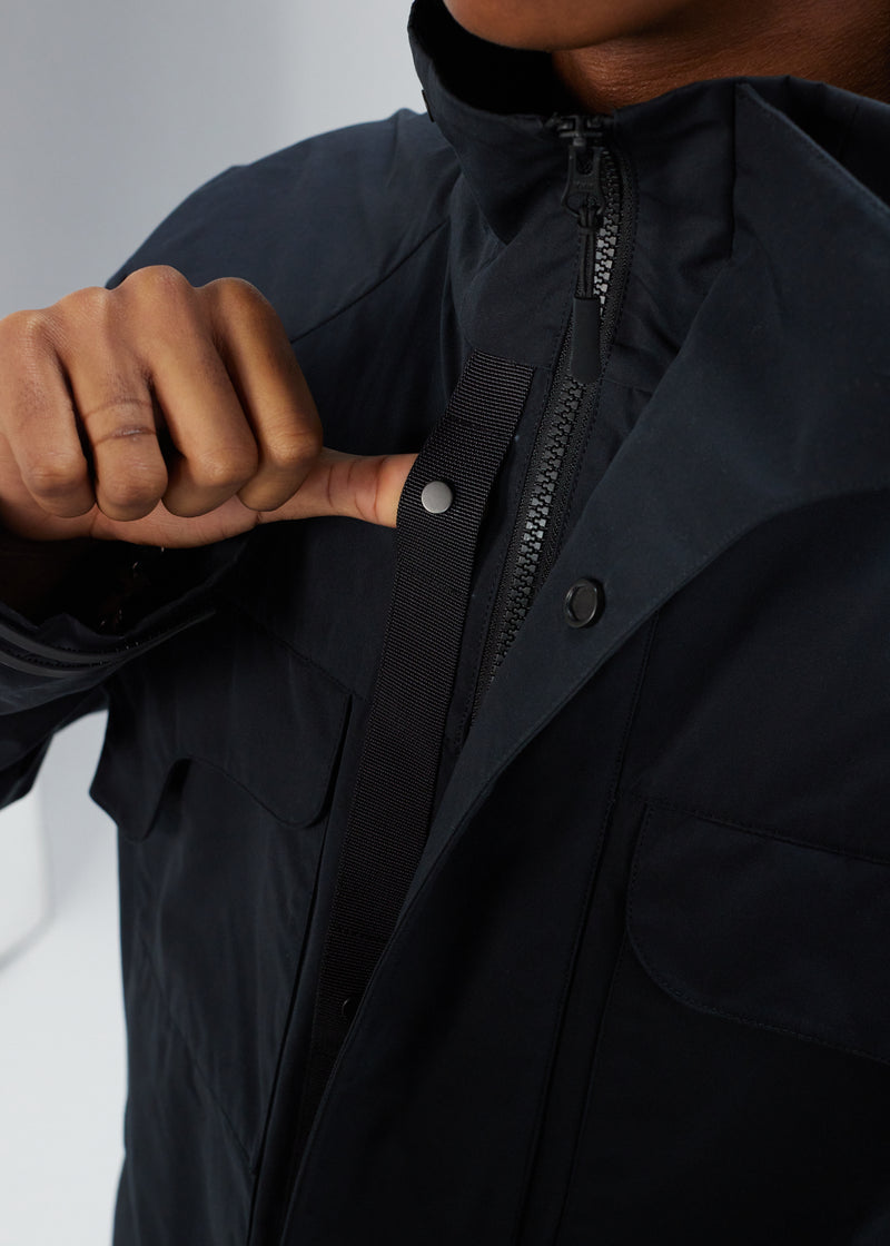 DUSTMAN field jacket - [NANORIP®/obsidian]