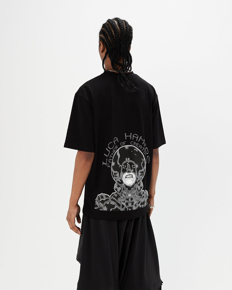 Luca Hamers x Johnny Terror [Rise] T-shirt - [CTTN/obsidian]