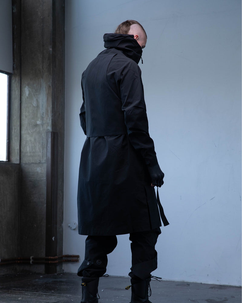 Phendrana Veiled Long Jacket - [TANK®/obsidian]