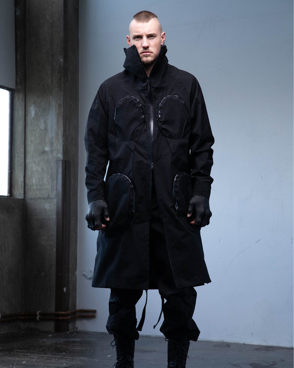 Phendrana Veiled Long Jacket - [TANK®/obsidian]