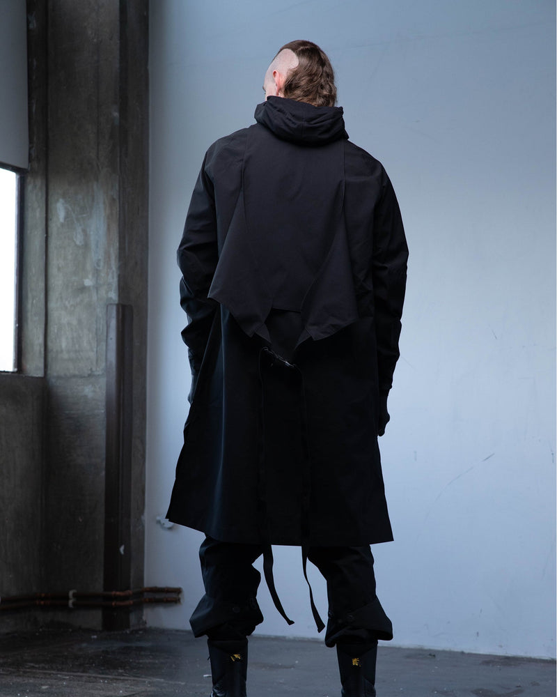 Phendrana Veiled Long Jacket - [TANK®/obsidian]