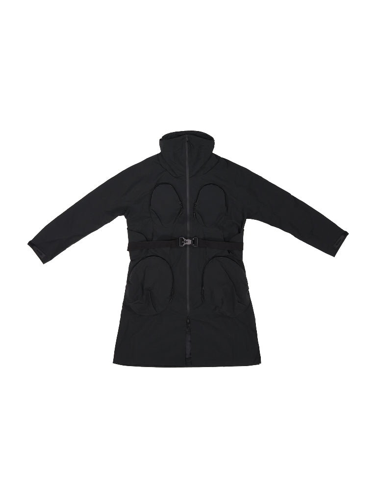 Phendrana Veiled Long Jacket - [TANK®/obsidian]